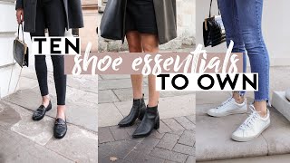 10 ESSENTIAL SHOES EVERY WOMAN SHOULD OWN Minimalist Wardrobe Basics 101 Shoe Guide  Mademoiselle [upl. by Grim134]