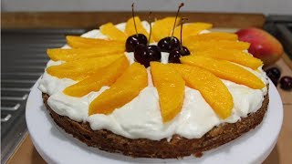 Pastel Mostachon Receta Extra Deliciosa  Mango Cereza  Chapis y Hack [upl. by Ahders]