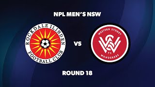 NPL Men’s NSW Round 18 Rockdale Ilinden FC v Western Sydney Wanderers FC [upl. by Ayotahs]