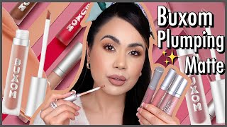 Buxom Full On Plumping Lip Matte Review [upl. by Lulita970]