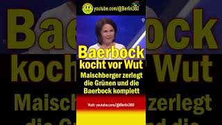 Maischberger Grünen Baerbock flugverkehrskonzept Flugverkehr Kurzstrecken bahn schiene flug [upl. by Slavin209]