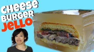 CHEESEBURGER JELLO ASPIC  hamburgers entombed in savory gelatin [upl. by Dora206]