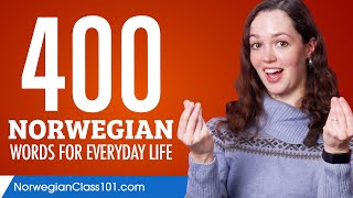 400 Norwegian Words for Everyday Life  Basic Vocabulary 20 [upl. by Ardnak]