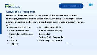 Hyperspectral Imaging System Market Will Notice USD 5673194 Million with a CAGR of 1805 by 2030 [upl. by Dewitt519]