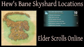 Hews Bane Skyshard Locations Elder Scrolls Online ESO [upl. by Lubow657]