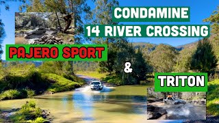 Pajero Sport and Triton  Condamine River Crossing [upl. by Davison]