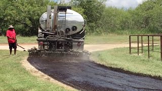 How to build a 6 meter wide road using cold mix asphalt without machines [upl. by Stephi]