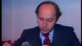 Elysée 81  Laurent Fabius débat Giscard  Mitterrand [upl. by Ardnwahs502]