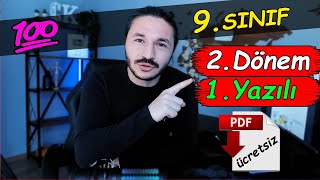 9Sınıf Coğrafya 2Dönem 1Yazılı Sınavı Hazırlık 📂PDF  Ders Notu [upl. by Nevets]