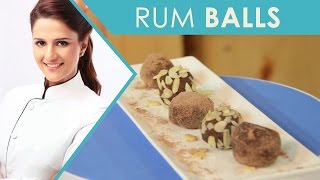 Rum balls  Christmas Special recipe  Vegetarian Dessert recipe [upl. by Barger]