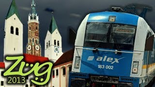 Zug2013 München Hbf  Freising  Landshut  Regensburg Hbf  alex Dokumentation Teil 5 [upl. by Ahker261]