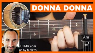 Donna Donna Guitar Lesson  part 1 of 4 [upl. by Anen]