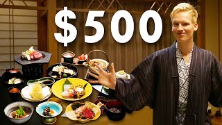 50 Vs 500 Ryokan Hotel in Hakone Japan  Kaiseki Dinner amp Onsen Experience [upl. by Aihseyn]