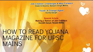 How to make notes from Yojana Magazine  Simplified by Arpita Sharma [upl. by Firman]