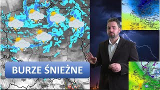 BURZE ŚNIEŻNE I SILNY WIATR GŁĘBOKI NIŻ NAD POLSKĄ 1501 Analiza [upl. by Odel930]