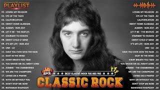 Classic Rock Greatest Hits 60s 70s 80s 🎸Queen The Beatles Guns N Roses Bon Jovi Scorpions U2 [upl. by Nilyram]