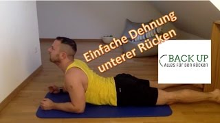 Dehnung unterer Rücken  Einfache Rückendehnung [upl. by Anitnoc]