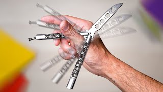 Learning Butterfly Knife Tricks with No Experience [upl. by Sevein955]