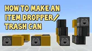 Item DropperTrash Can 120 and below  McpeWin10Xbox [upl. by Ahsaz]