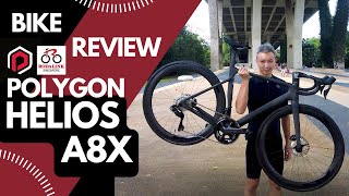 Polygon Helios A8X Bike Review 2022  Shimano Ultegra R8170 Di2 12 Speed Disc [upl. by Ailero]