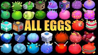 All Colored EGGS  MSM My singing monstersAll Colored EGGS  MSM My singing monsters [upl. by Vi]