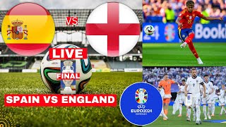 Spain vs England Live Stream Euro 2024 Final Football Match Score Commentary Highlights Three Lions [upl. by Shabbir]