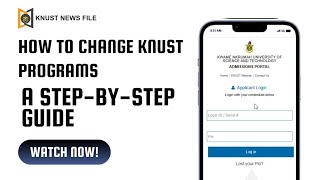 HOW TO CHANGE KNUST PROGRAM [upl. by Urbanus857]