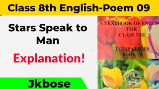 stars speak to man class 8th l stars speak to man l stars speak to man class 8th english l jkbose [upl. by Nanah]