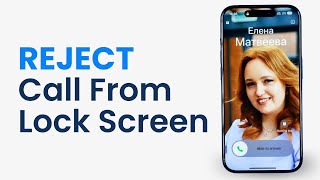 How to Reject Incoming Call From Lock Screen on iPhone [upl. by Velasco]