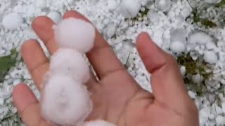 Severe Calgary hailstorm causes extensive damage to cars and property Aftermath  WooGlobe [upl. by Colburn]