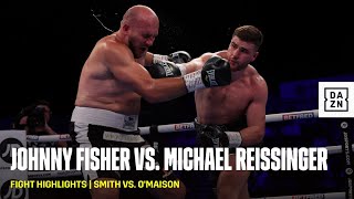 BRUTAL ROMFORD BULL KO  Johnny Fisher vs Michael Reissinger Fight Highlights [upl. by Reiss491]