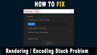 How to fix Rendering problem in premiere pro 2023  How to fix encoding problem in premiere pro 2023 [upl. by Ddej913]