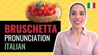 Italian Pronunciation BRUSCHETTA amp Italian Food Pronunciation Italian 😋 Do you say these wrong [upl. by Clive885]