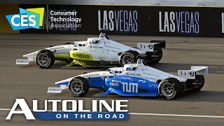 The World’s Fastest Autonomous Race Cars  CES 2024 [upl. by Yelnats]