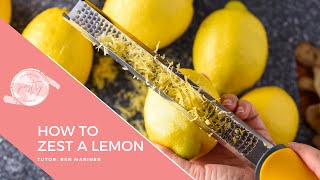 How To Zest A Lemon  Easy Kitchen Hacks On Zesting A Lemon  Simple Way To Zest A Lemon Video [upl. by Edva453]