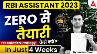 RBI Assistant 2023  4 Weeks Preparation Strategy for RBI Assistant 2023  By Navneet Tiwari [upl. by Frederick]