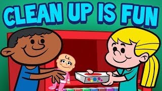 Clean Up is Fun  Childrens Cleaning Song  Kids Songs by The Learning Station [upl. by Itirp]