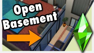 Build an Open Basement  Sims 4 Guide  Build Tips Tricks and Tutorials Shorts [upl. by Asseniv851]