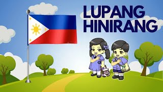 LUPANG HINIRANG  Philippine National Anthem  Kids Song [upl. by Robena]