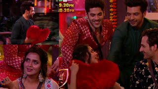 Bigg Boss 15 update Laal hai Karan ke dil ka haal… Karan Tejasswi ko de baithe apna dil [upl. by Yelahs]