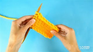 Knitting in Under a Minute  SLIPSTITCH SELVEDGES [upl. by Prebo839]