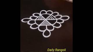 chinna muggulu for everydaysmall kolam for dailysimple rangoli designs [upl. by Hurst733]