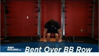 Bent Over Barbell Row  Back Exercise  Bodybuildingcom [upl. by Livia402]