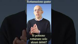 ROTTAMAZIONE QUATER  Si possono rottamare solo alcuni debiti [upl. by Ellehsat]