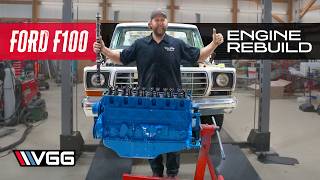 ABANDONED To Restored Rebuilding a Ford F100 Part 3  HOTROD EFI 300 Straight 6 Budget Build [upl. by Yggep]