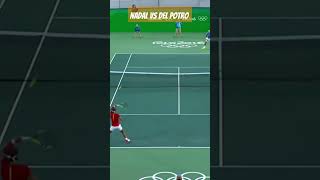 tennis tiro ganador Nadal vs del potro sports [upl. by Arreit]