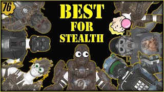 Fallout 76  Best for Stealth Wood Leather Scout BoS Botsmith etc Armor Field Testing 9 [upl. by Materi394]