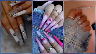 Trendy Nail Compilation  Acrylic nail designs 2022 [upl. by Godart457]