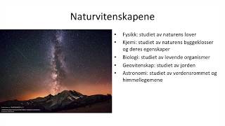 Grunnkurs i naturfag  Naturvitenskapene [upl. by Morgen]