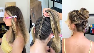 Penteado com Técnicas que você nunca viu  Hairstyles  Peinados [upl. by Zannini660]